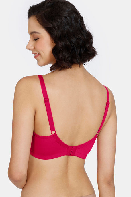 Zivame Maternity Double Layered Non Wired 3/4th Coverage Nursing Bra - Virtual Pink — image 2